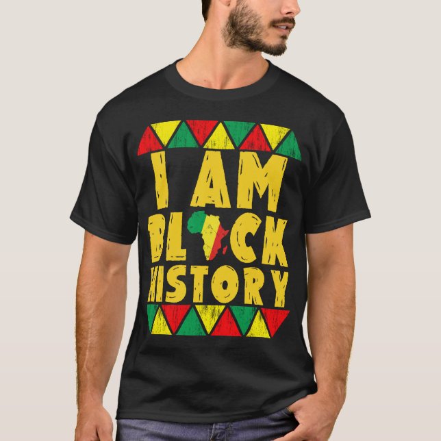 Camiseta soy historia negra (Anverso)