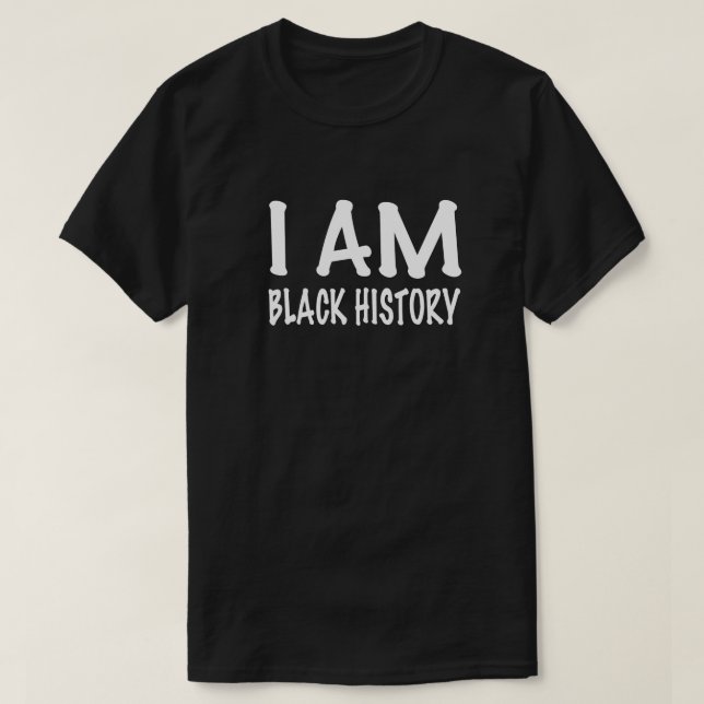 Camiseta Soy historia negra (Diseño del anverso)