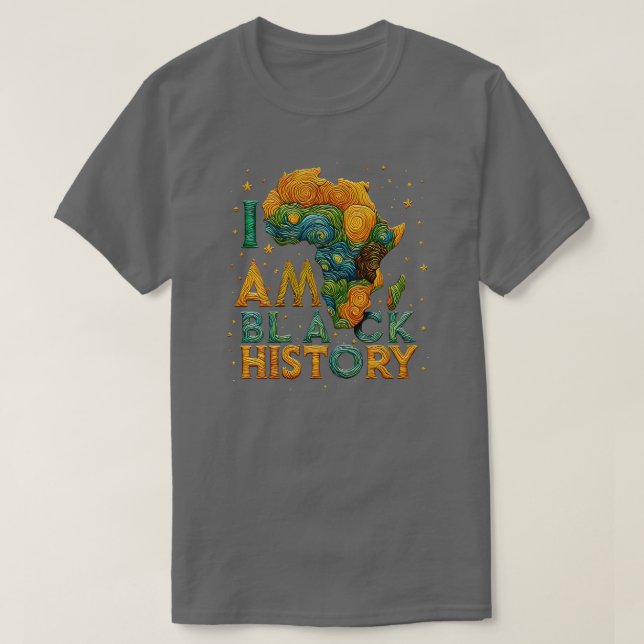 Camiseta SOY HISTORIA NEGRA Activismo negro 1 (Diseño del anverso)