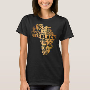 Camiseta Soy historia negra África Mapa hombres de orgullo 