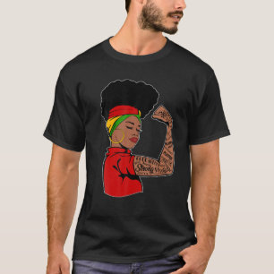 Camiseta Soy historia negra afro melanina reina africana mu