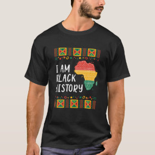 Camiseta Soy historia negra, BHM, afroamericano
