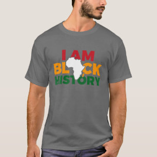 Camiseta Soy Historia Negra Hombres Mujeres Niños Chicas Bl