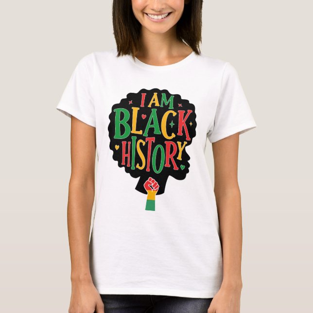 Camiseta Soy Historia Negra - Juneteenth (Anverso)