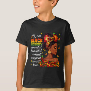 Camiseta Soy historia negra Juneteenth afroamericano Bla