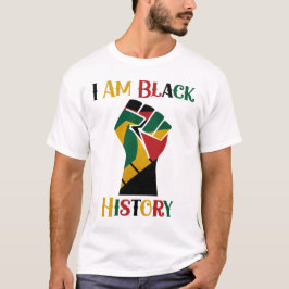 Camiseta Soy historia negra, las vidas negras importan