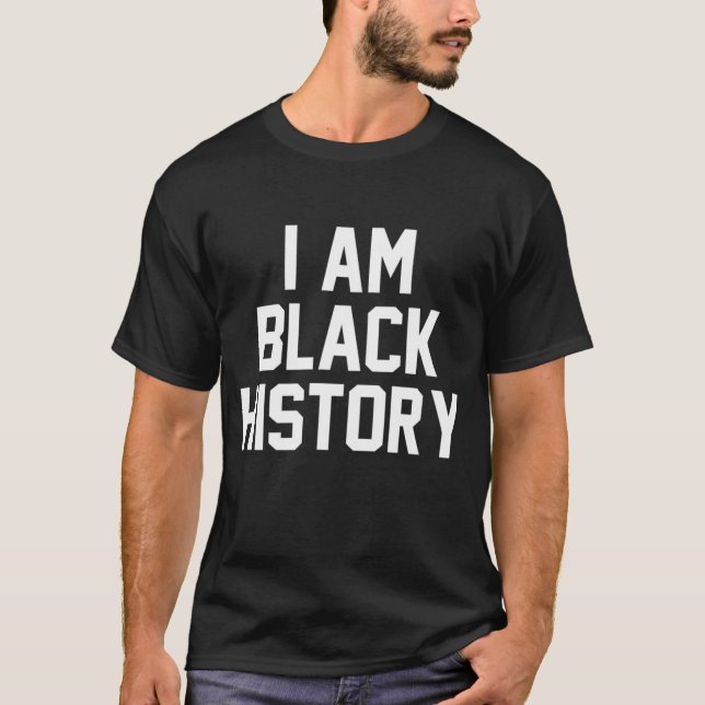 Camiseta Soy historia negra - Mes de historia negra (Anverso)
