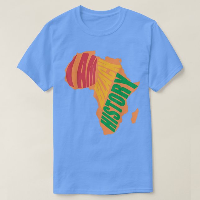 Camiseta Soy historia negra, mes de historia negra, orgullo (Diseño del anverso)