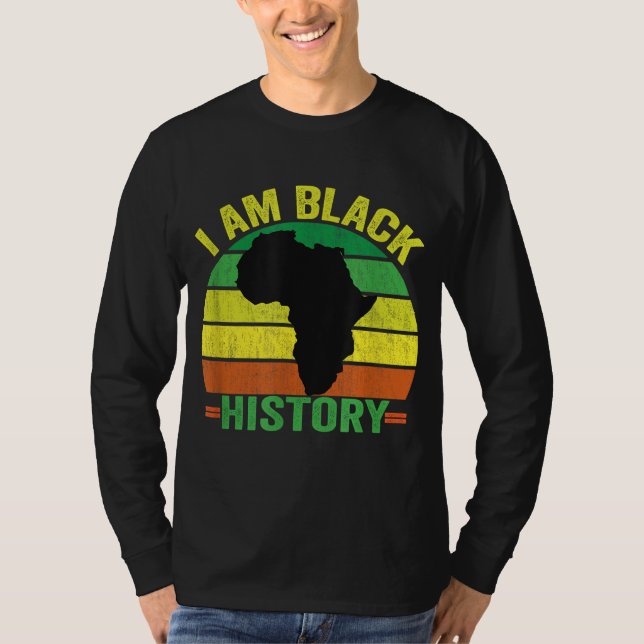 Camiseta SOY HISTORIA NEGRA - Mes Negro Historia Retro Vin (Anverso)
