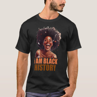 Camiseta Soy historia negra Mujeres Chicas Mes de Historia
