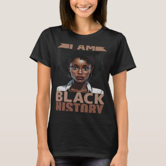 Camiseta Soy historia negra Mujeres Chicas Mes de Historia
