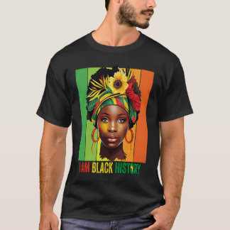 Camiseta SOY HISTORIA NEGRA Mujeres Chicas Reina Negra Mes