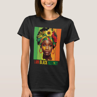 Camiseta SOY HISTORIA NEGRA Mujeres Chicas Reina Negra Mes