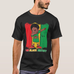 Camiseta Soy historia negra, niño del mes de la historia ne