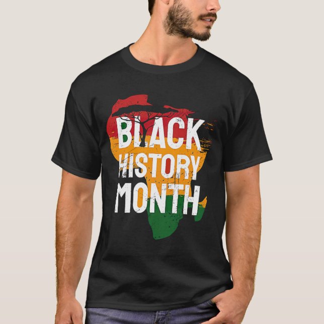 Camiseta Soy historia negra, orgullo negro afroamericano (Anverso)