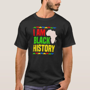 Camiseta Soy historia negra patrimonio africano-americano