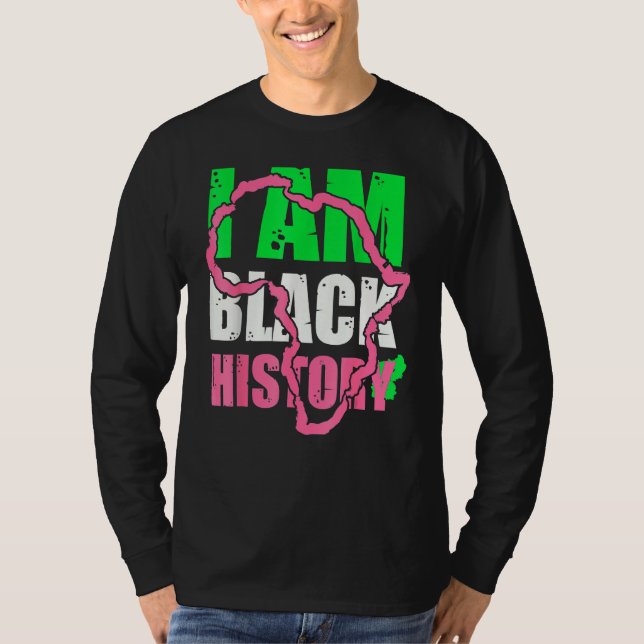 Camiseta Soy Historia Negra Por El Mes De La Historia Negra (Anverso)