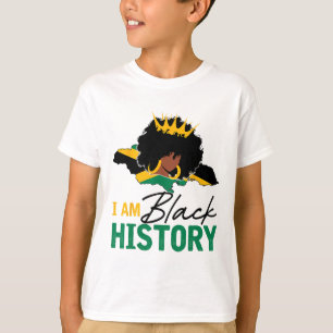Camiseta Soy Historia Negra Reina De Jamaica Y Bandera Jama