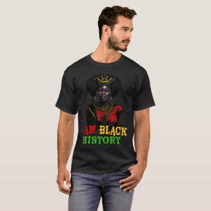 Camiseta Soy historia negra retro historia negra vintage