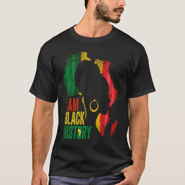 Camiseta SOY HISTORIAS NEGRAS Mujeres Chicas Reina Negra Me (Anverso)