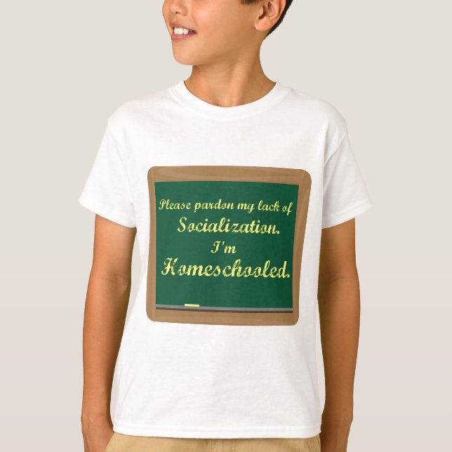 Camiseta Soy homeschooled. (Anverso)