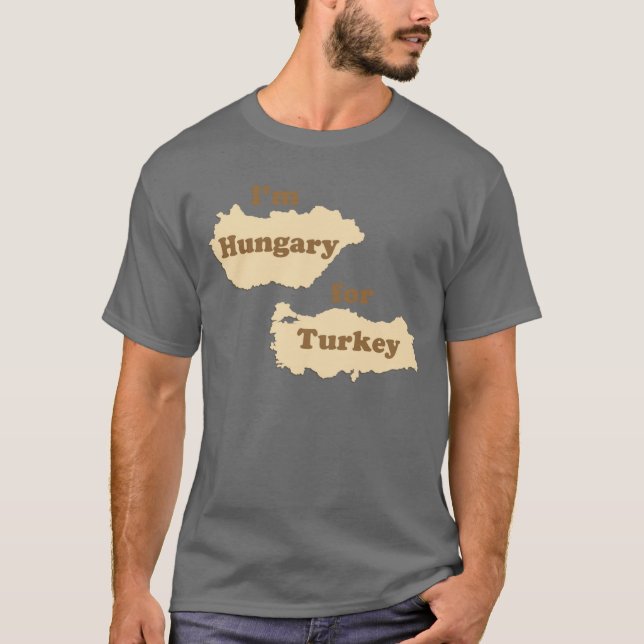 Camiseta Soy Hungría para Turquía (hambrienta para la (Anverso)