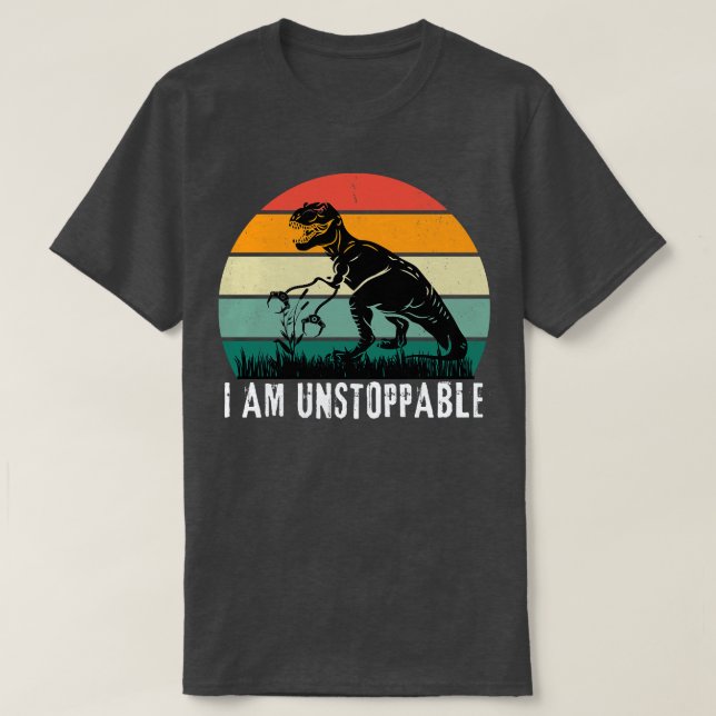 Camiseta Soy imparable con Retro Sunset 5 (Diseño del anverso)