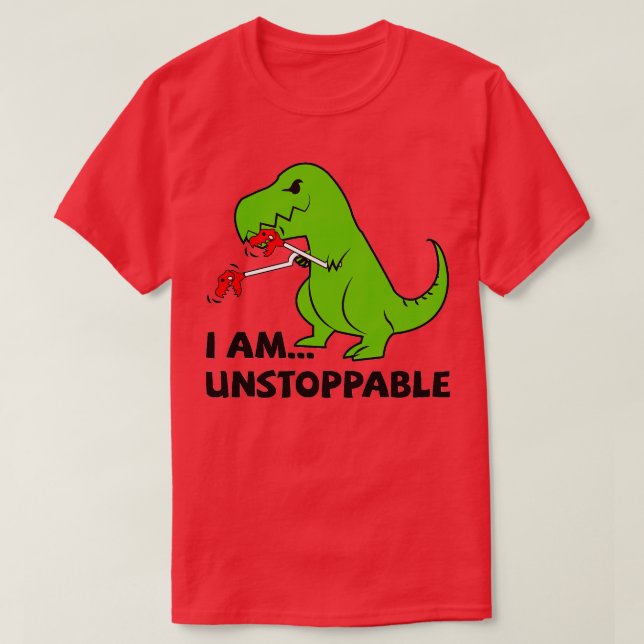 Camiseta Soy Imparable T Rex (Diseño del anverso)
