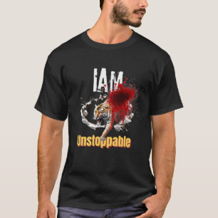 Camiseta Soy Imparable Tigre Bromeante Gráfico Sangriento
