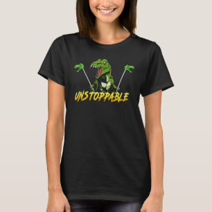 Camiseta Soy imparable TRex Funny Short Dinosaur Arms Jo