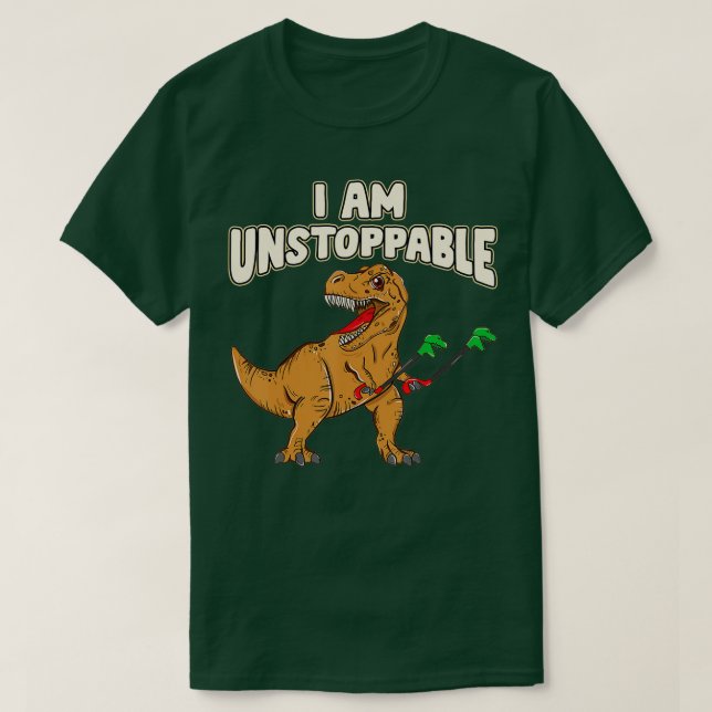 Camiseta Soy imparable TRex Funny Short Dinosaur Arms Jo (Diseño del anverso)