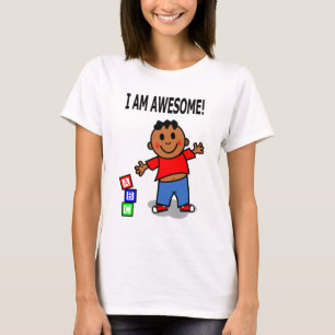 Camiseta ¡SOY IMPRESIONANTE! Muchacho lindo del dibujo