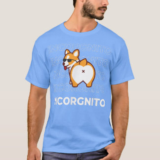Camiseta Soy Incorgnito Divertido Perro Corgi