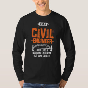 Camiseta Soy Ingeniero Civil como Ingeniero Normal