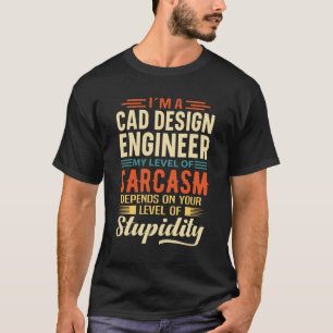 Camiseta Soy Ingeniero de Diseño de Cad
