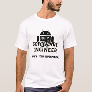 Camiseta Soy ingeniero de software, ¿cuál es tu superpotenc