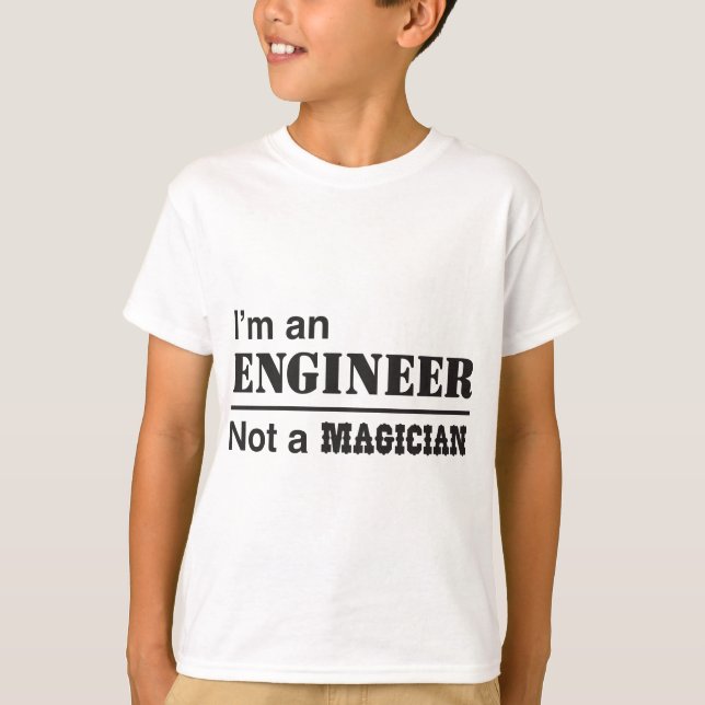 Camiseta Soy ingeniero, no mago (Anverso)