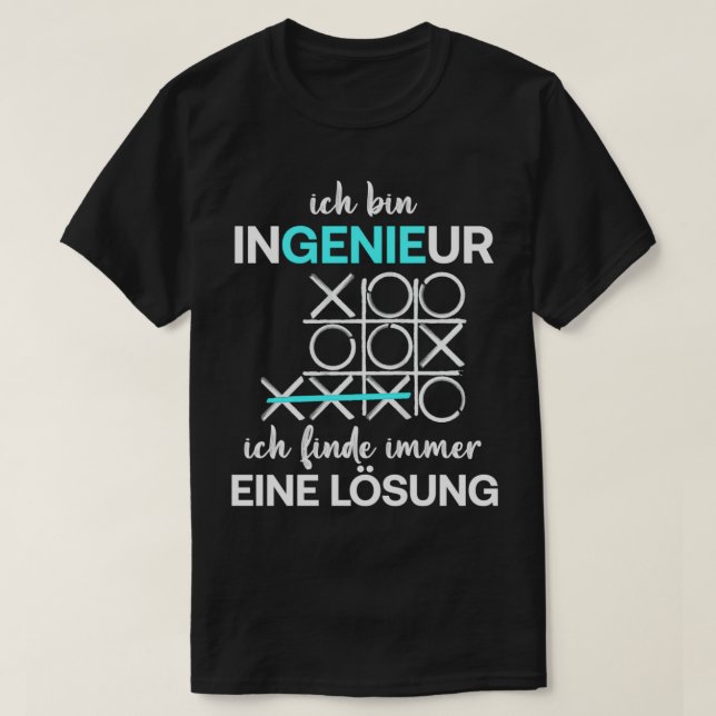 Camiseta Soy Ingeniero Y Siempre Encuentro Una Solución (Diseño del anverso)