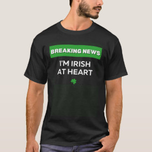 CAMISETA SOY IRLANDÉS EN EL CORAZÓN ST PATRICKS DAY C SHAMR