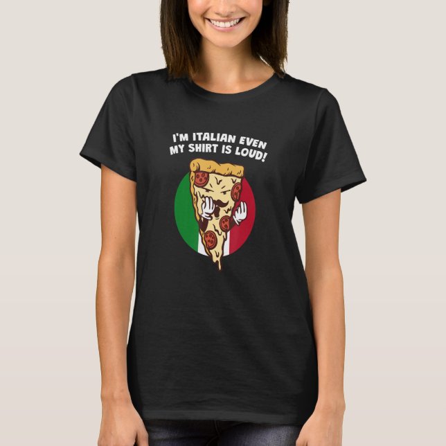 Camiseta Soy Italiano Hasta Mi Es Un Alto Humor Italiano It (Anverso)