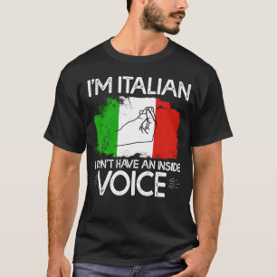 Camiseta Soy italiano No tengo una voz interna
