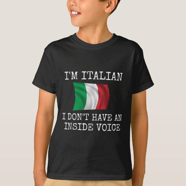 Camiseta Soy italiano, no tengo una voz interna (Anverso)