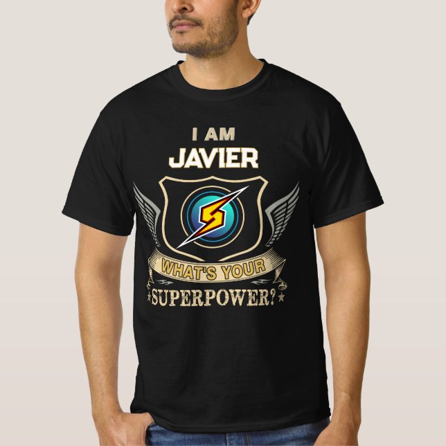 Camiseta Soy JAVIER ¿Cuál es tu Superpoder (Anverso)