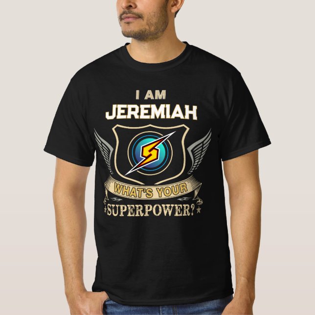 Camiseta Soy JEREMIAH ¿Cuál es tu Superpoder (Anverso)