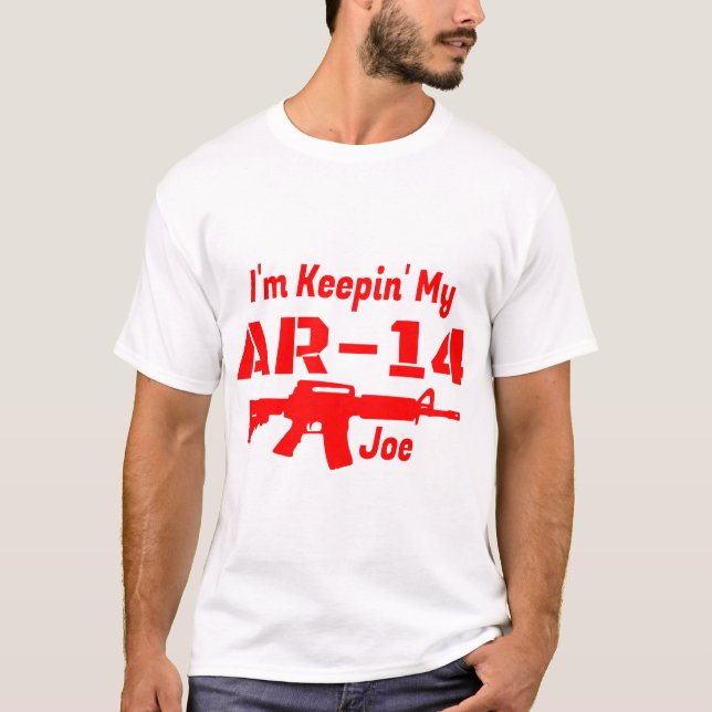 Camiseta Soy Keepin Mi AR-14 Joe (Anverso)