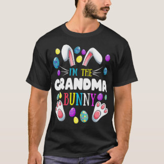 Camiseta Soy la abuela conejita Fiesta de Pascua de Familia