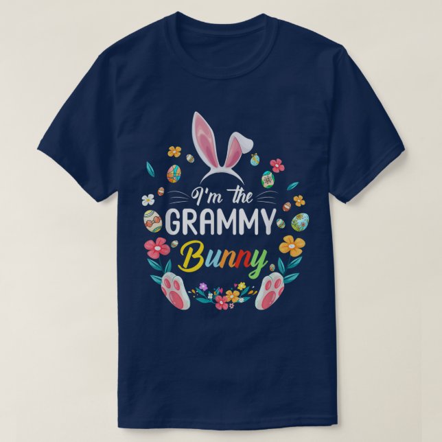 Camiseta Soy la abuela Grammy Bunny que coincide con el gus (Diseño del anverso)