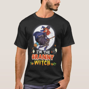Camiseta Soy la abuela Witch Halloween Flying Broom Moon G