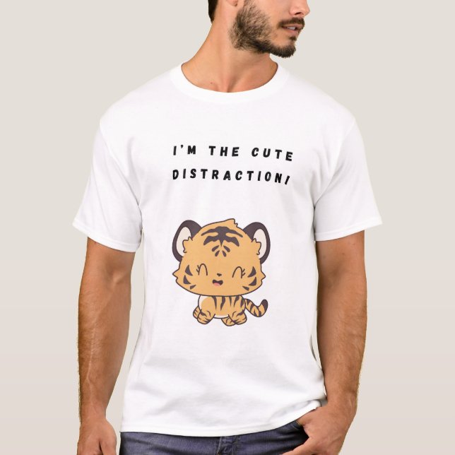 Camiseta ¡Soy la adorable distracción! (Anverso)
