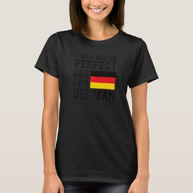 Camiseta Soy la bandera alemana Alemania Patrimonio de raíc (Anverso)